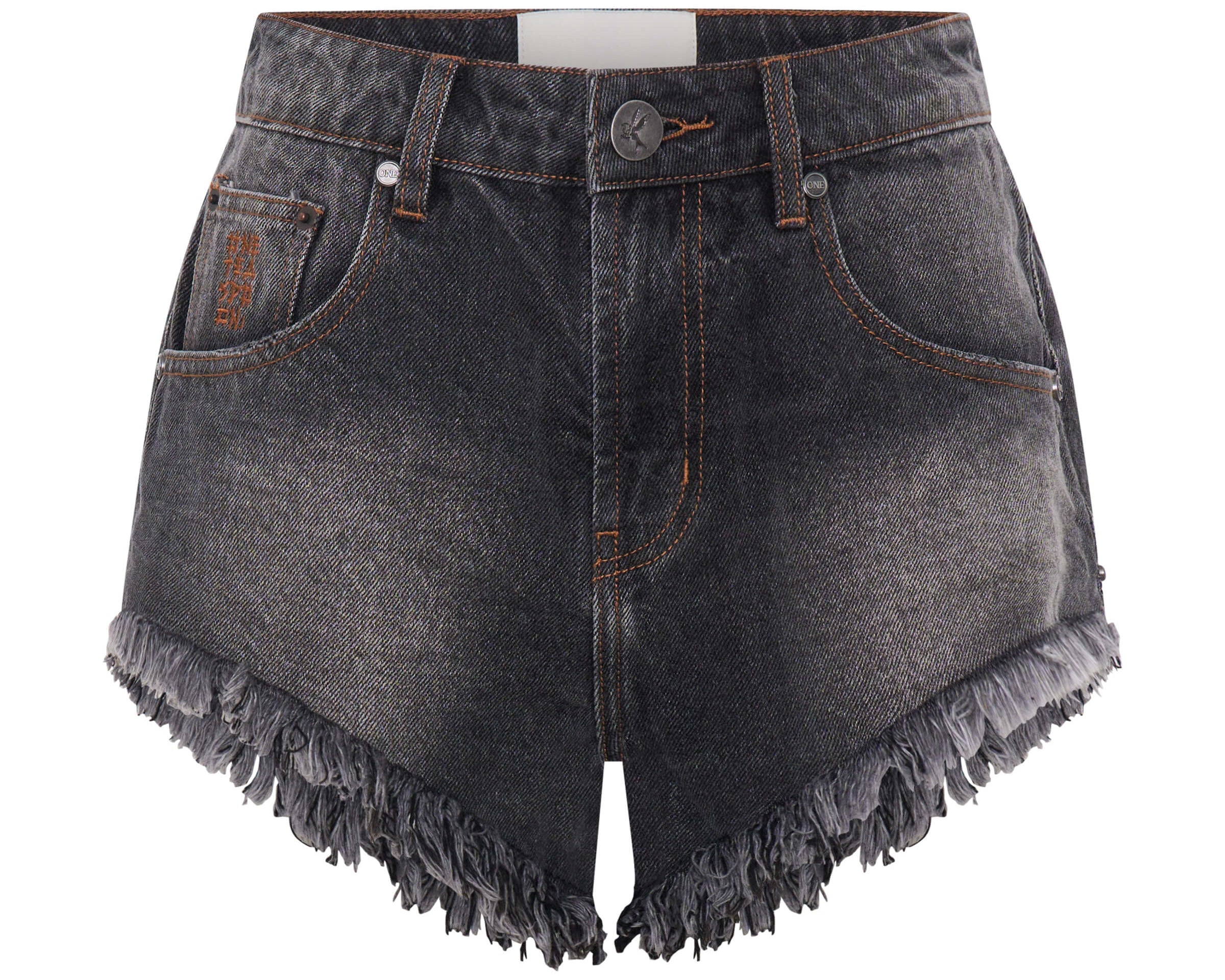 Renegades High Waist Denim Shorts | Worn Black Renegades High Waist Denim Shorts | Worn Black