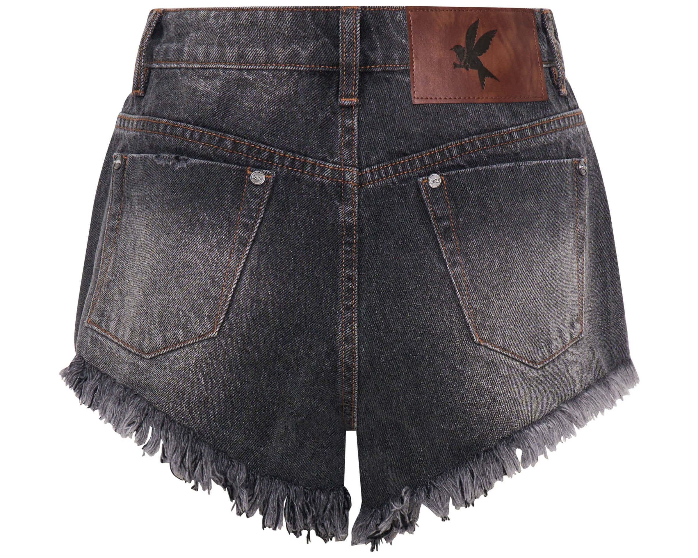 Renegades High Waist Denim Shorts | Worn Black Renegades High Waist Denim Shorts | Worn Black