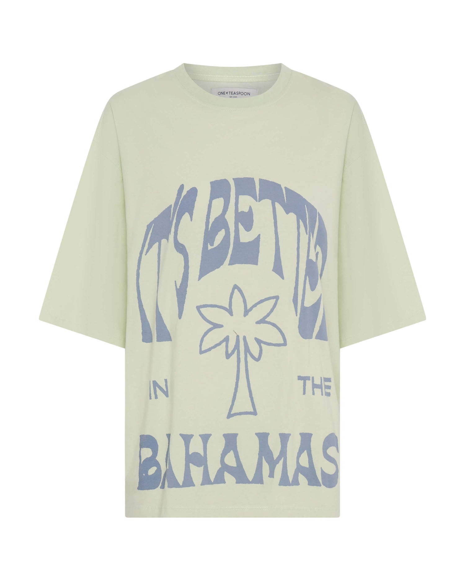 Basic Tees Its Better In The Bahamas Kobe Tee - Green Mist