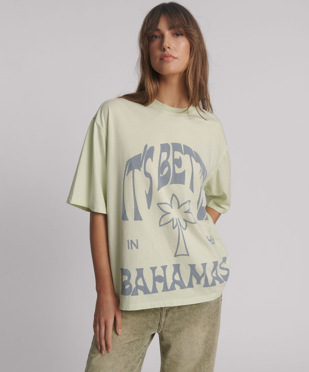 Basic Tees Its Better In The Bahamas Kobe Tee - Green Mist