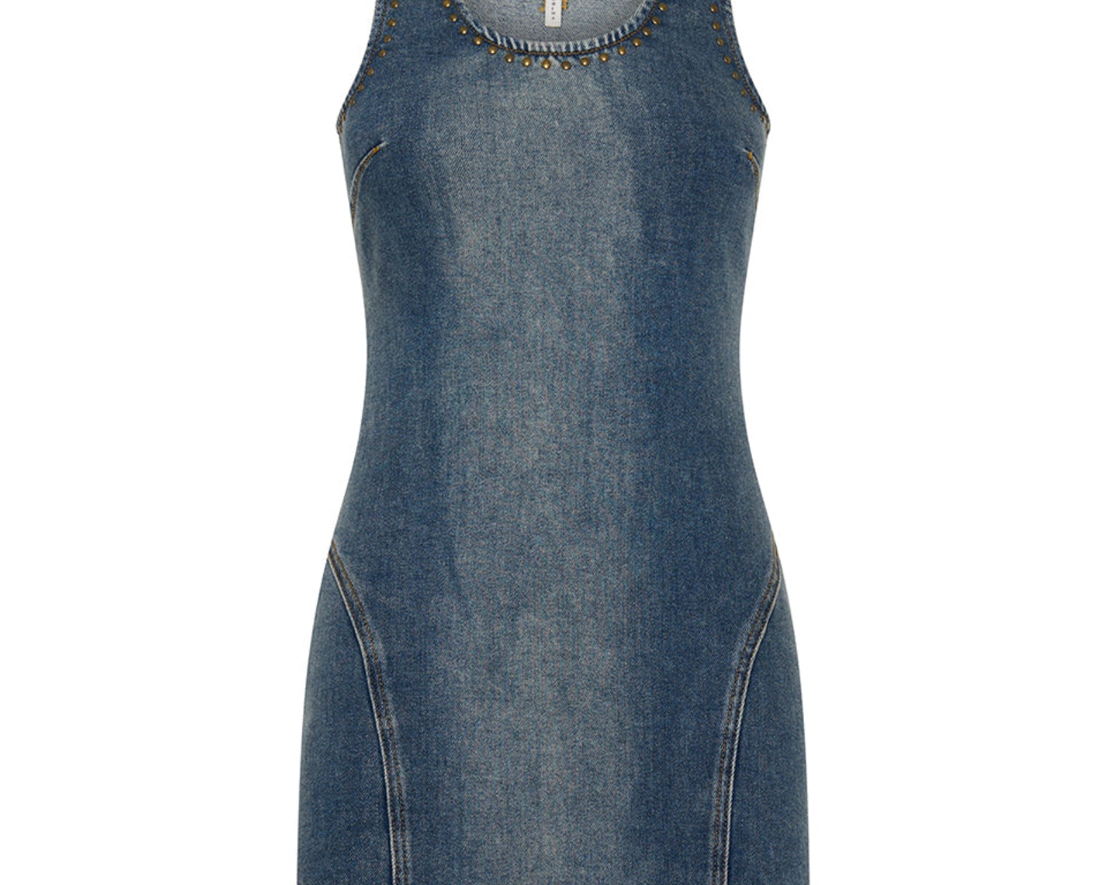 Mini Denim Dress - Worn Blue