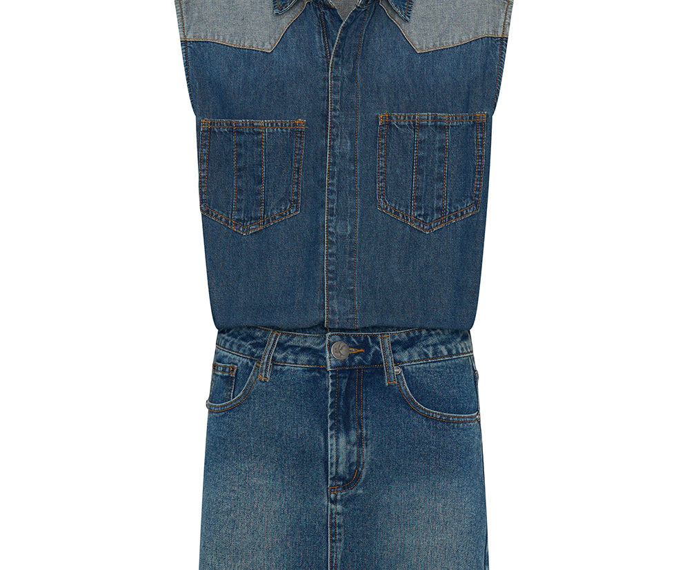 Sloane Denim Dress - Phoenix Blue