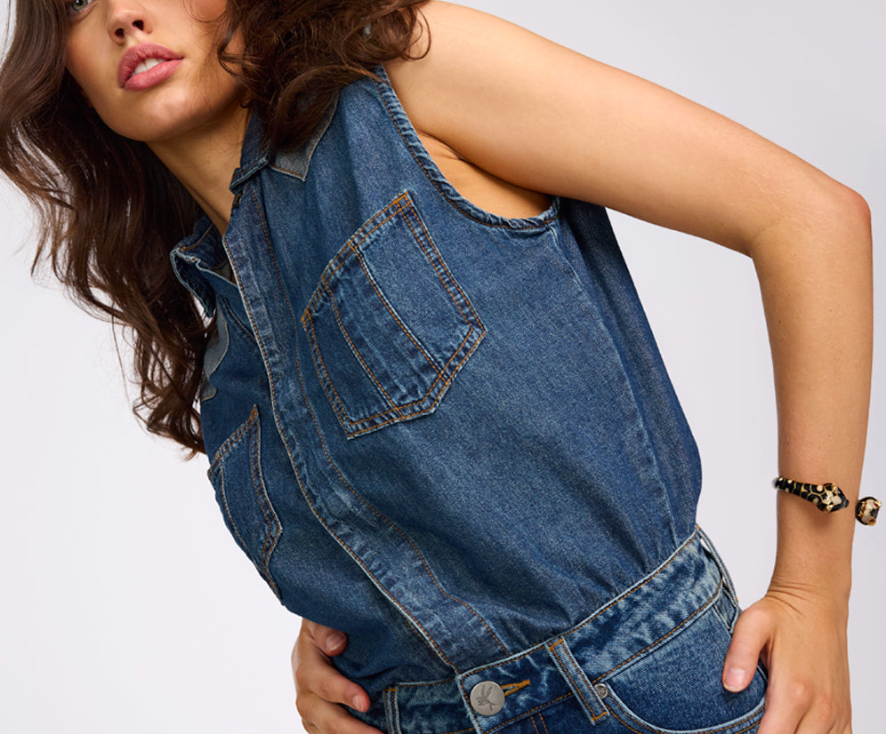 Sloane Denim Dress - Phoenix Blue