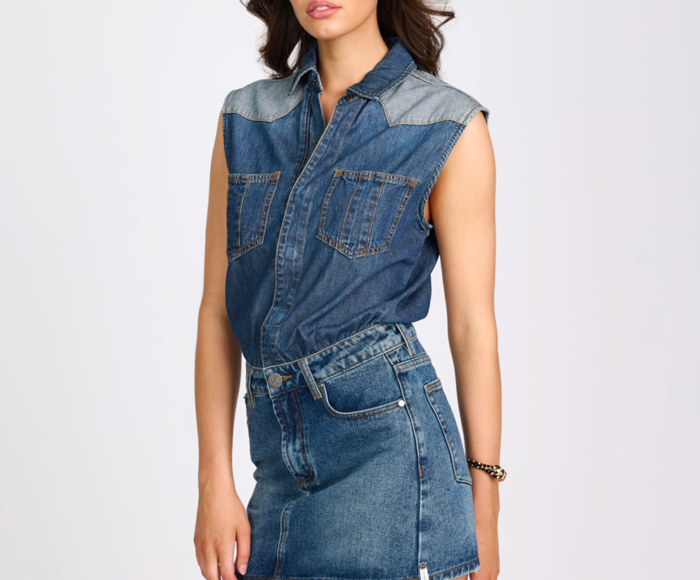 Sloane Denim Dress - Phoenix Blue
