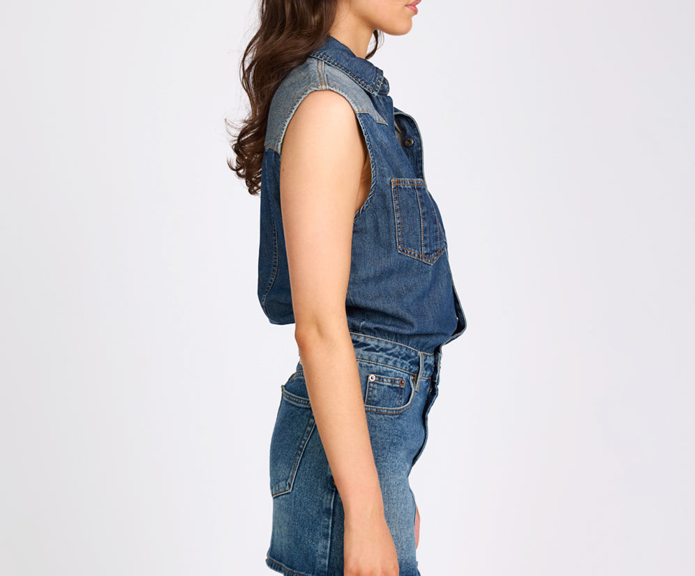 Sloane Denim Dress - Phoenix Blue