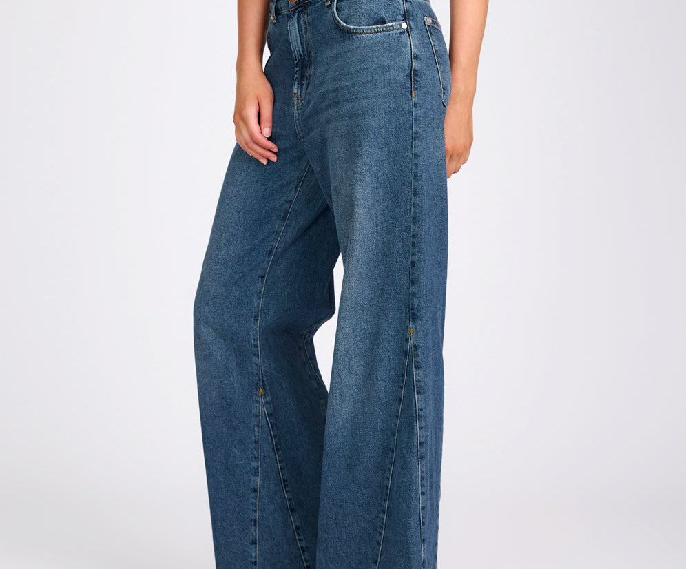 Cruisers Mid Waist Bootcut Flare Denim Jeans - Colorado Blue
