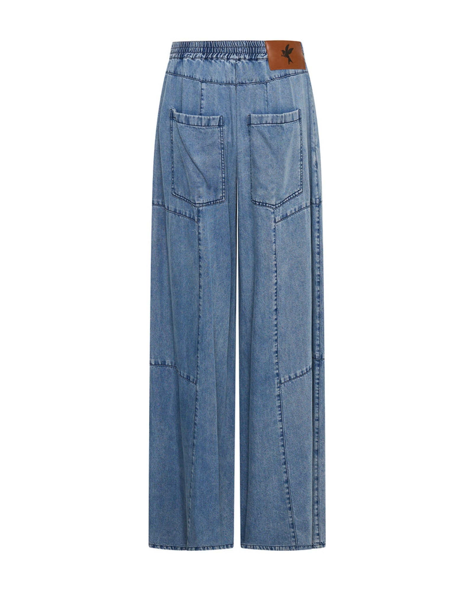 Marissa Tencel Palazzo Pants - Denim Blue | One Teaspoon