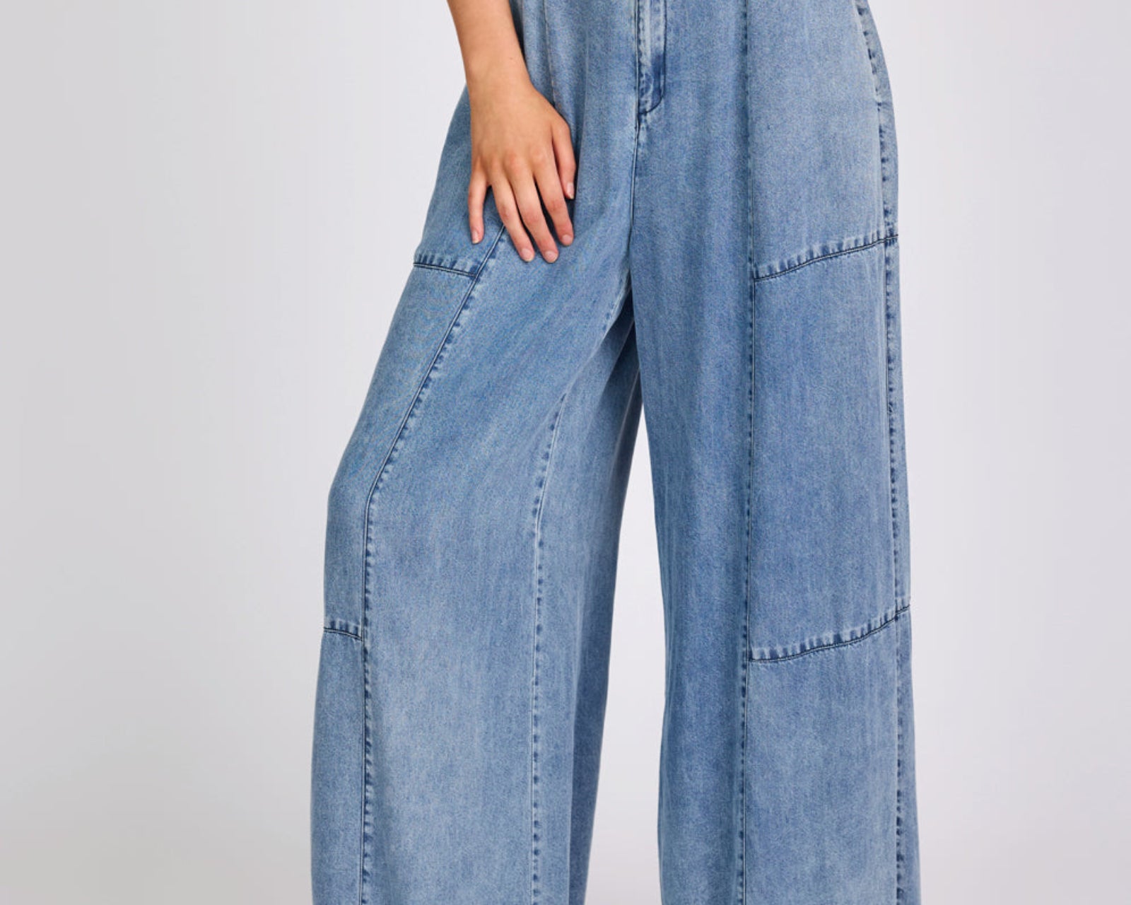 Marissa Tencel Palazzo Pants - Denim Blue