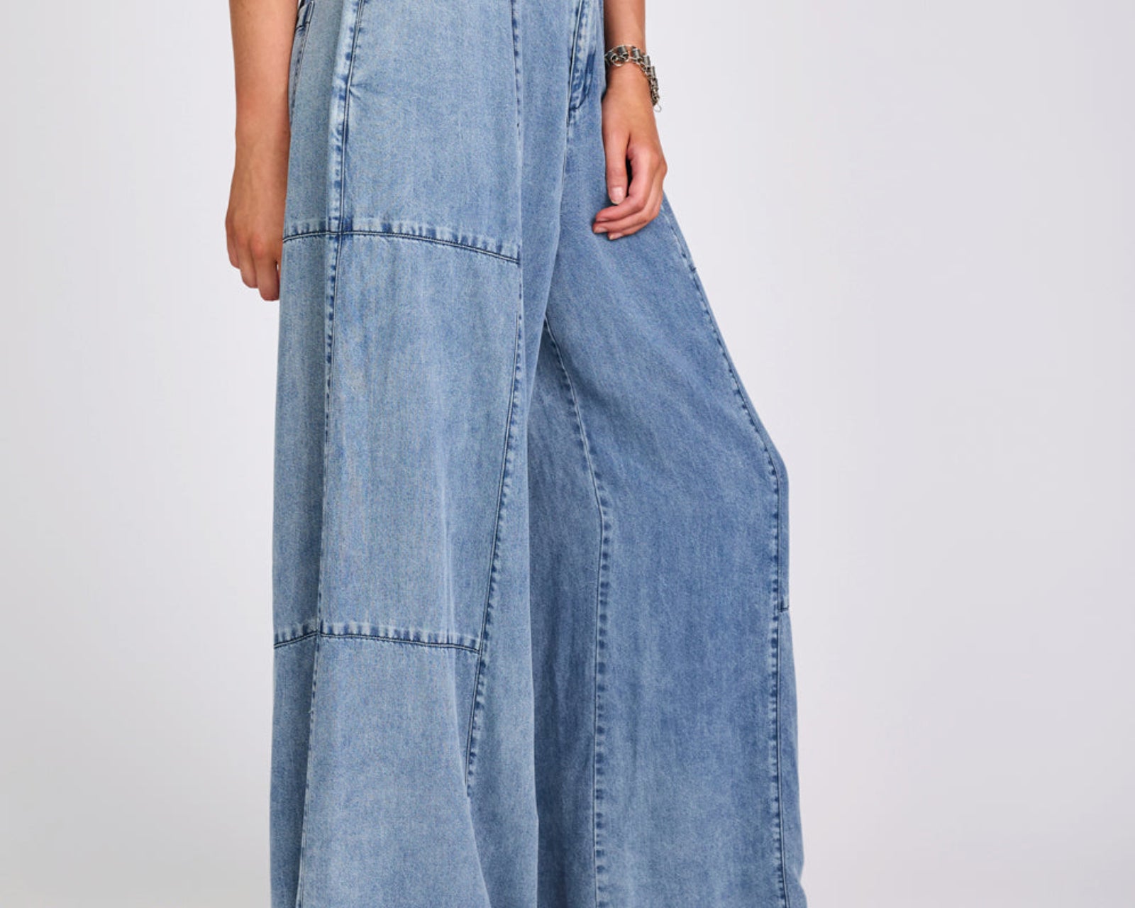 Marissa Tencel Palazzo Pants - Denim Blue