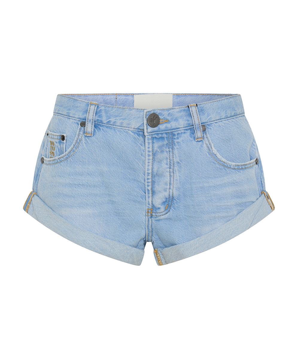Women's Low Waist Bandits Denim Shorts Bandits Low Waist Denim Shorts - Best Blue