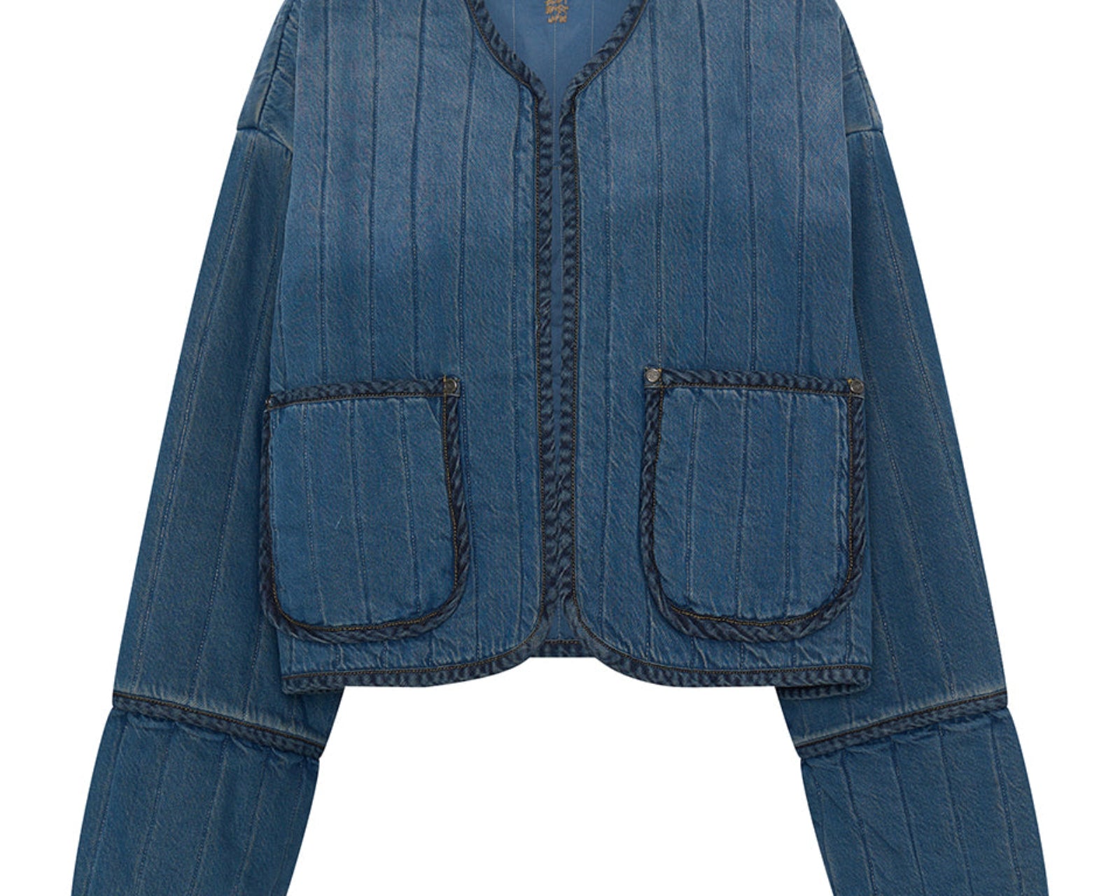 Denim Wadded Jacket - Deep Pacifica Blue