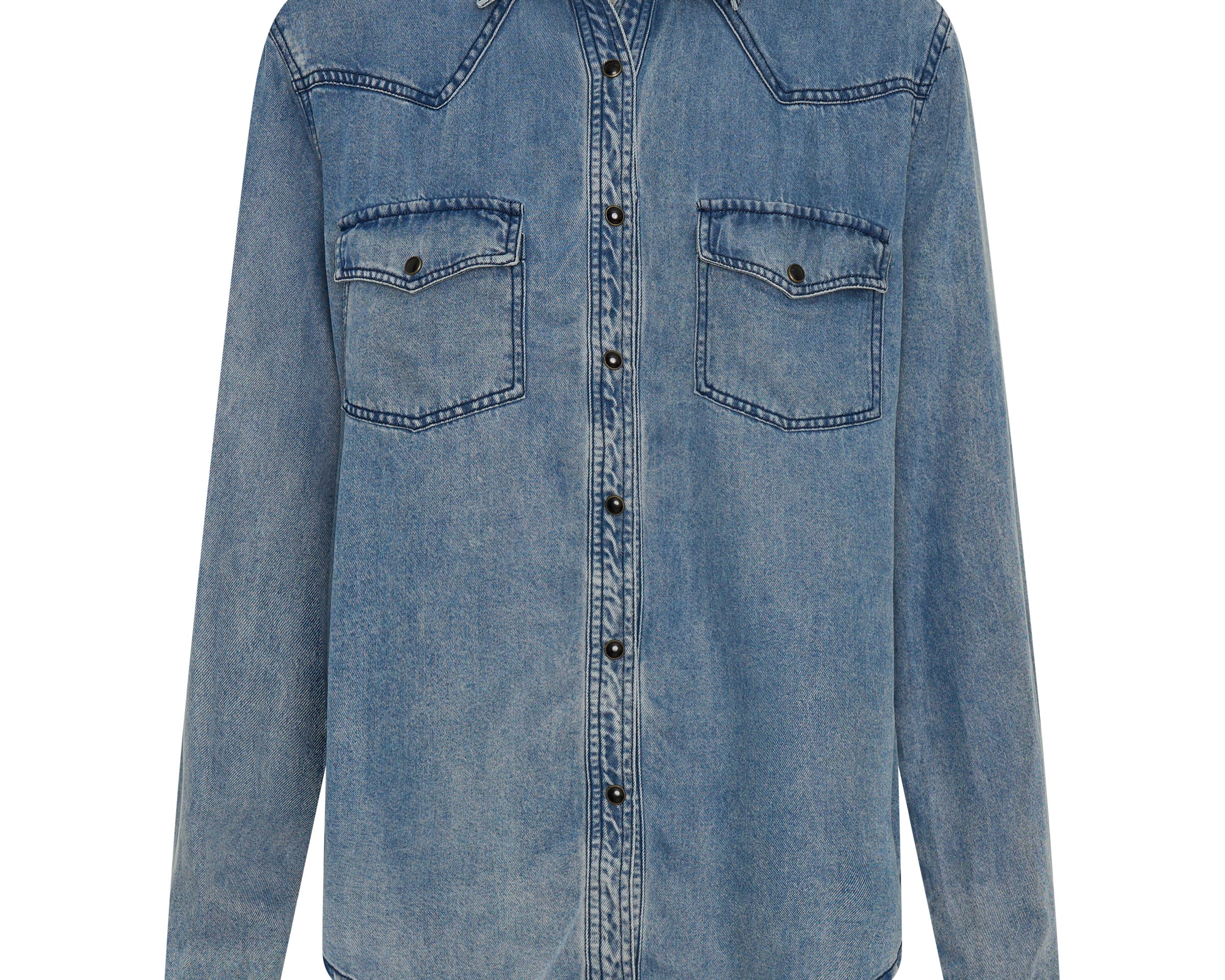 Tencel Western Shirt - Blue