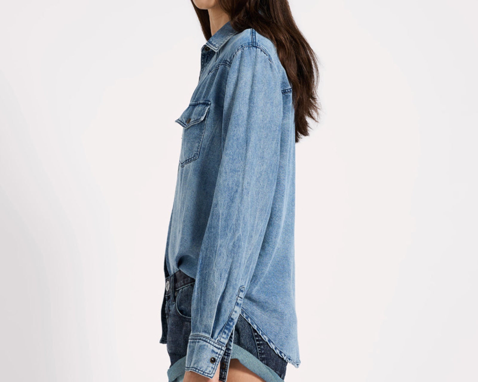Tencel Western Shirt - Blue