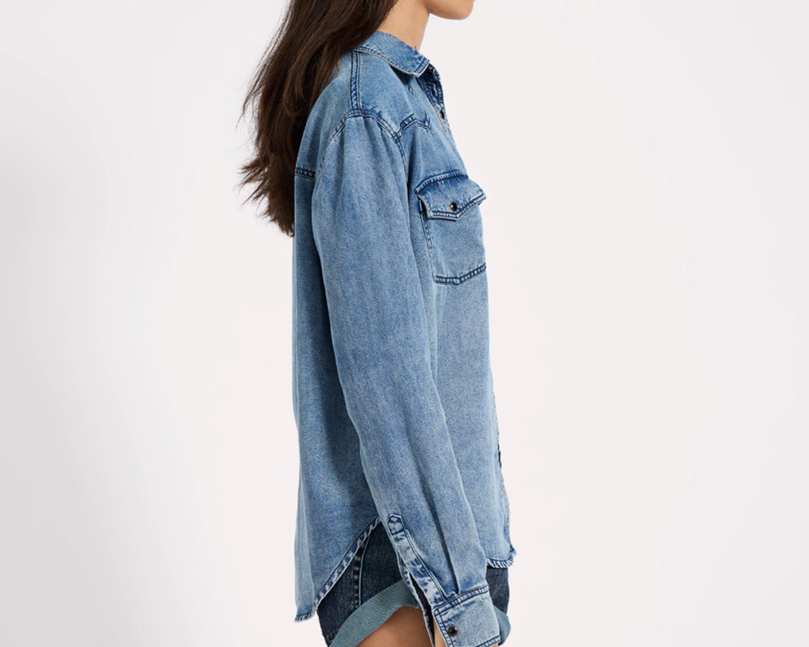 Tencel Western Shirt - Blue