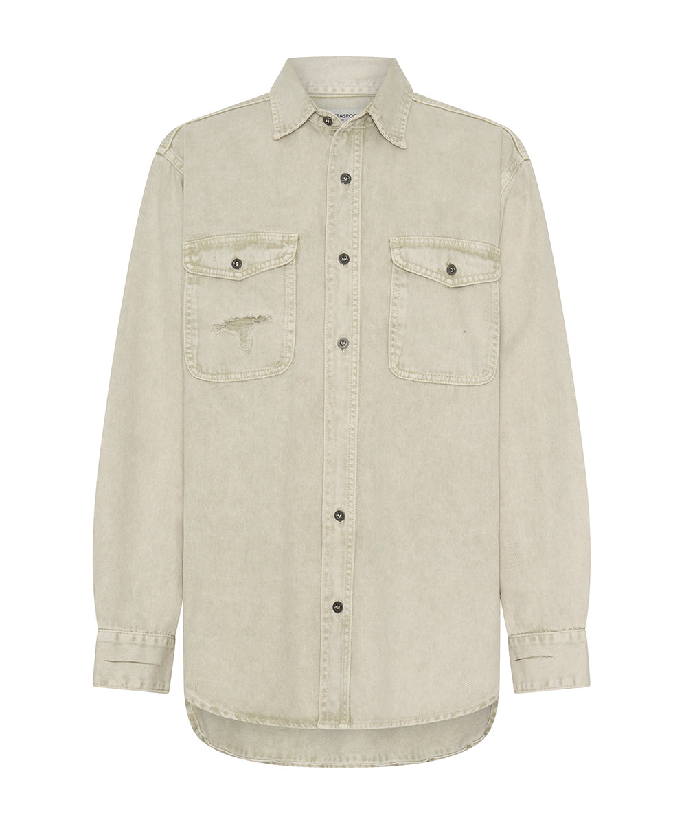 Everyday Denim Shirt - Antique White