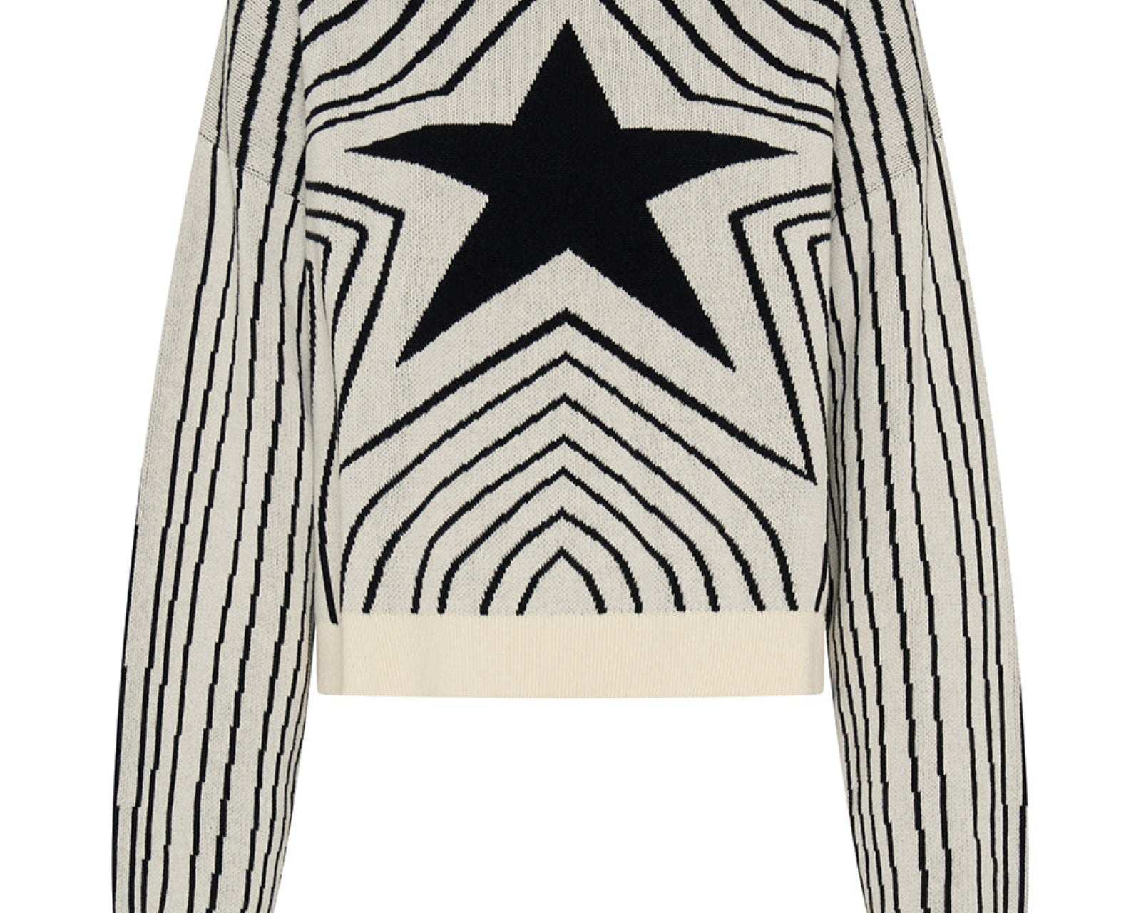 Star Gazing Knitted Sweater - Mono Print