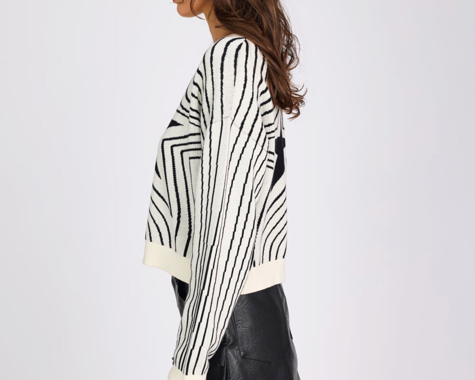 Star Gazing Knitted Sweater - Mono Print