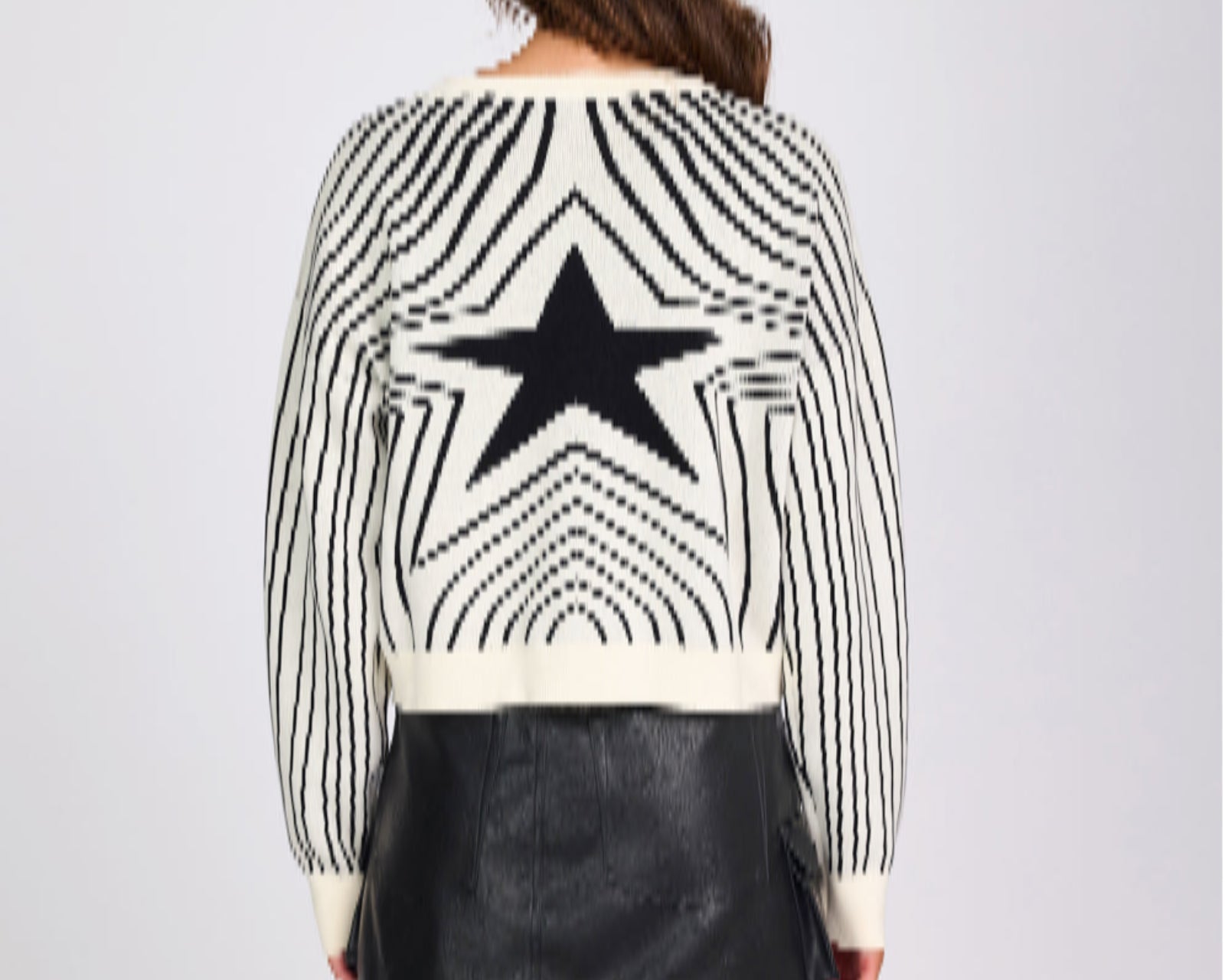 Star Gazing Knitted Sweater - Mono Print