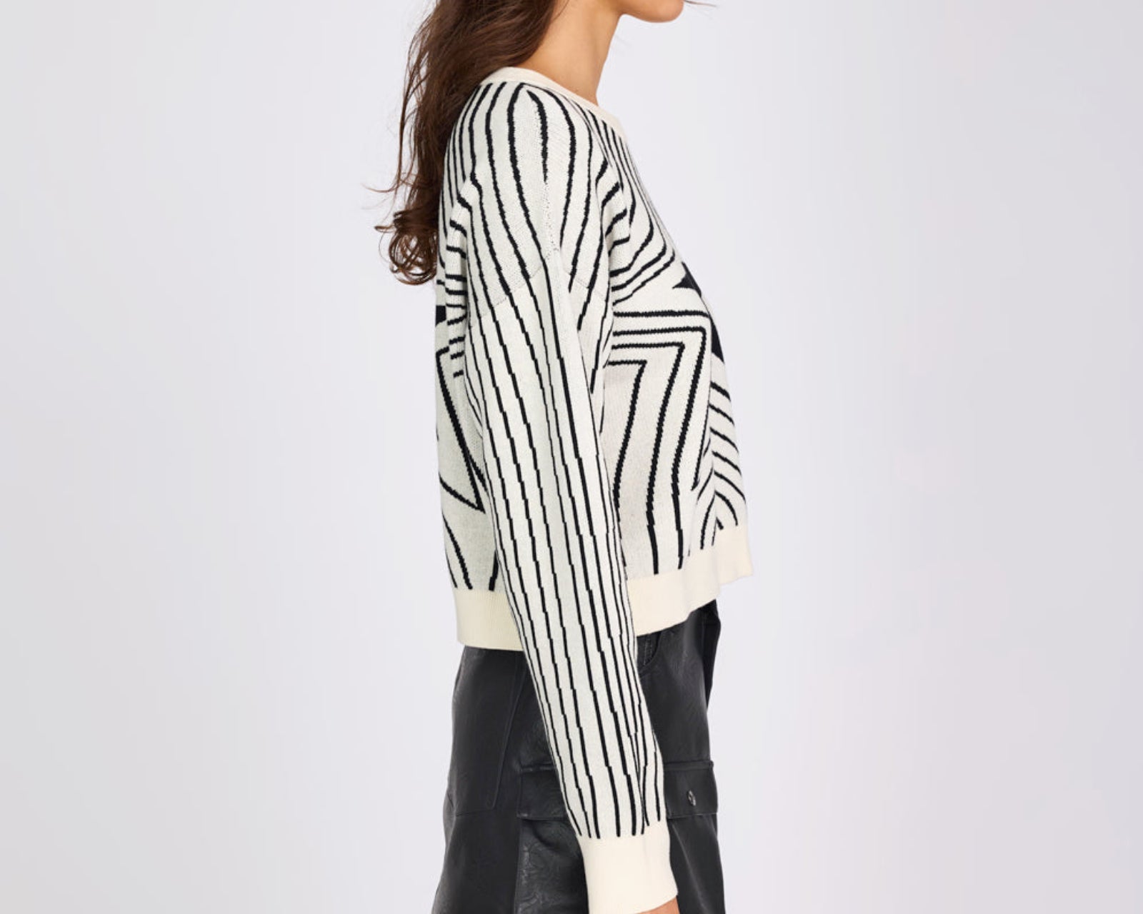 Star Gazing Knitted Sweater - Mono Print