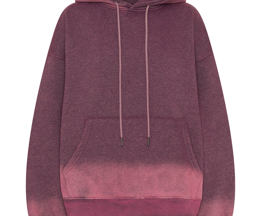 Smiley Batwing Hoody - Pink