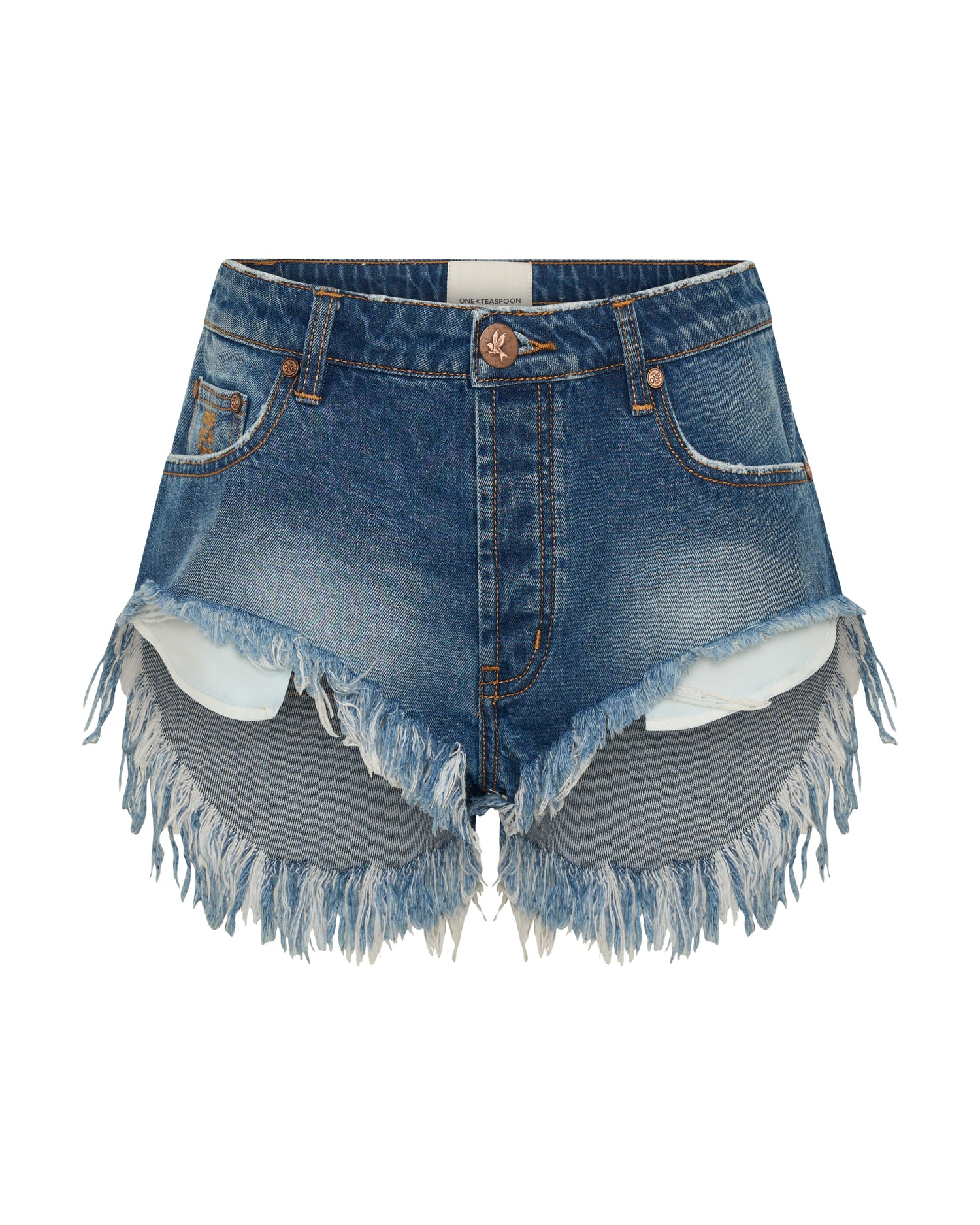  Rollers Low Waist Denim Shorts - Pacifica Blue