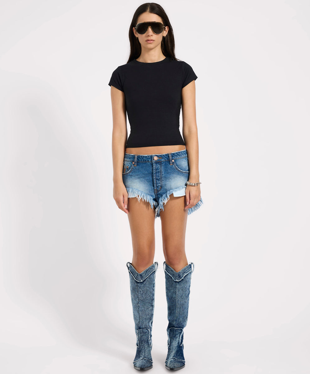  Rollers Low Waist Denim Shorts - Pacifica Blue