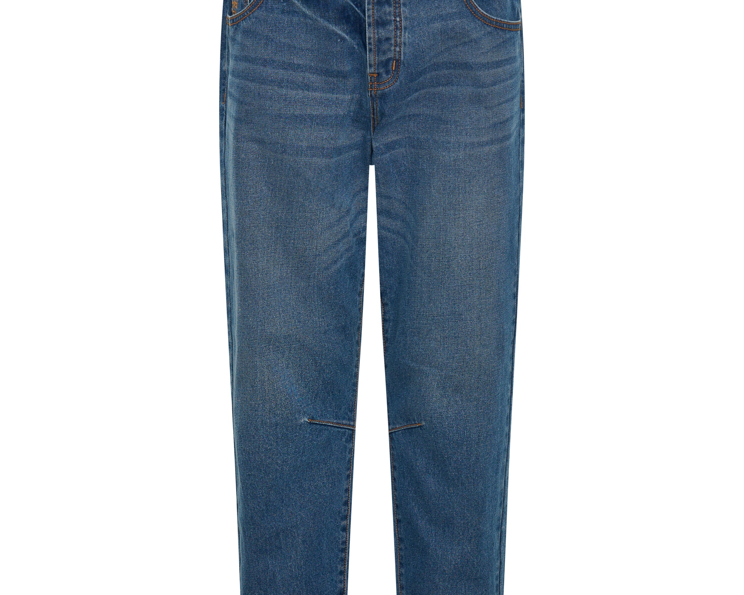 Saints Low Waist Boyfriend Denim Jeans - Pacifica Blue