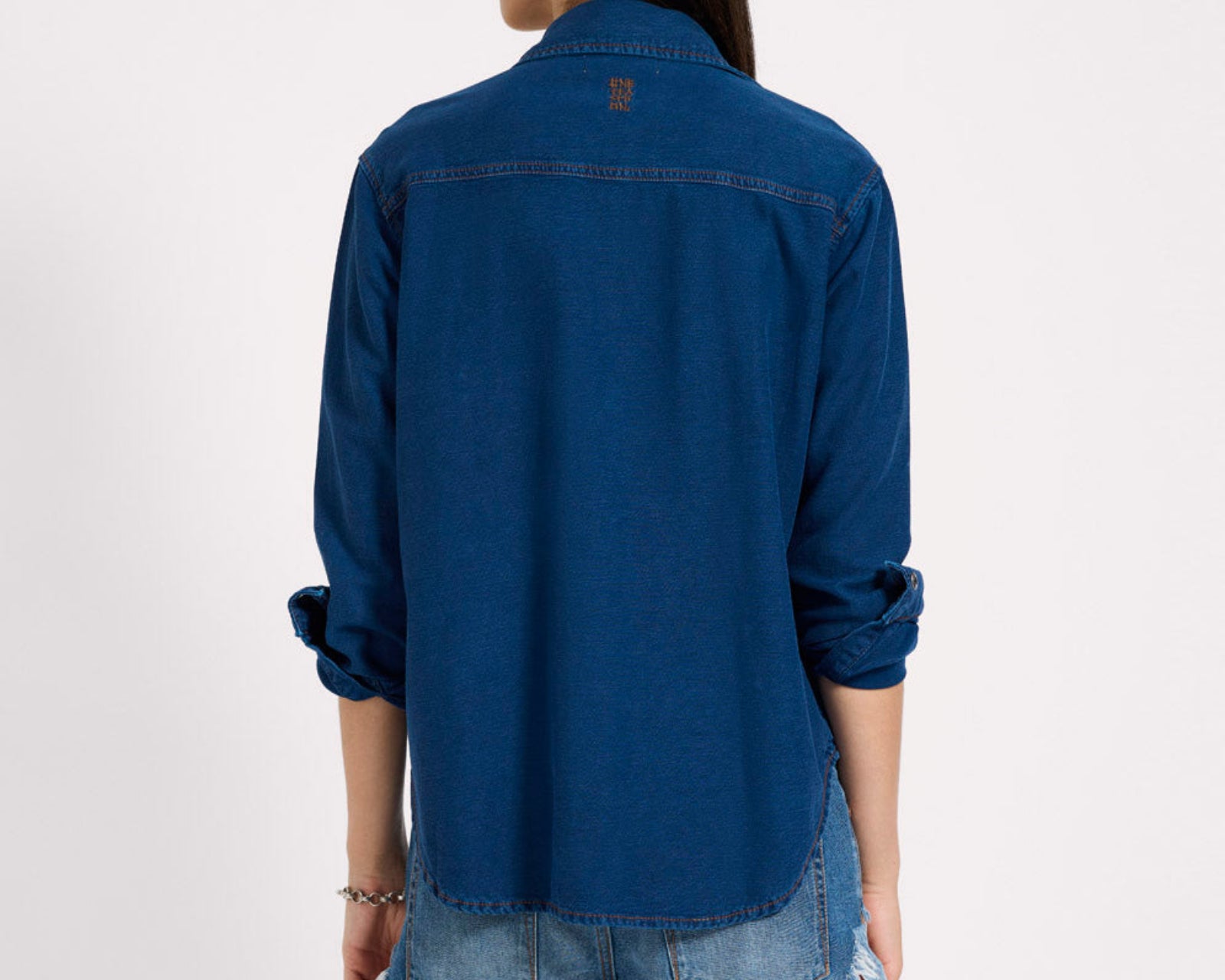 Western Denim Shirt - Deep Blue