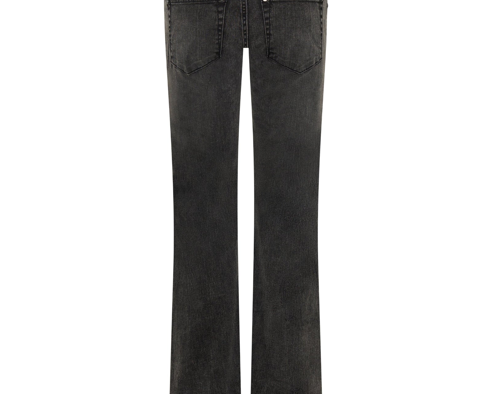 Alice Low Waist Bootcut Denim Jeans - Washed Black