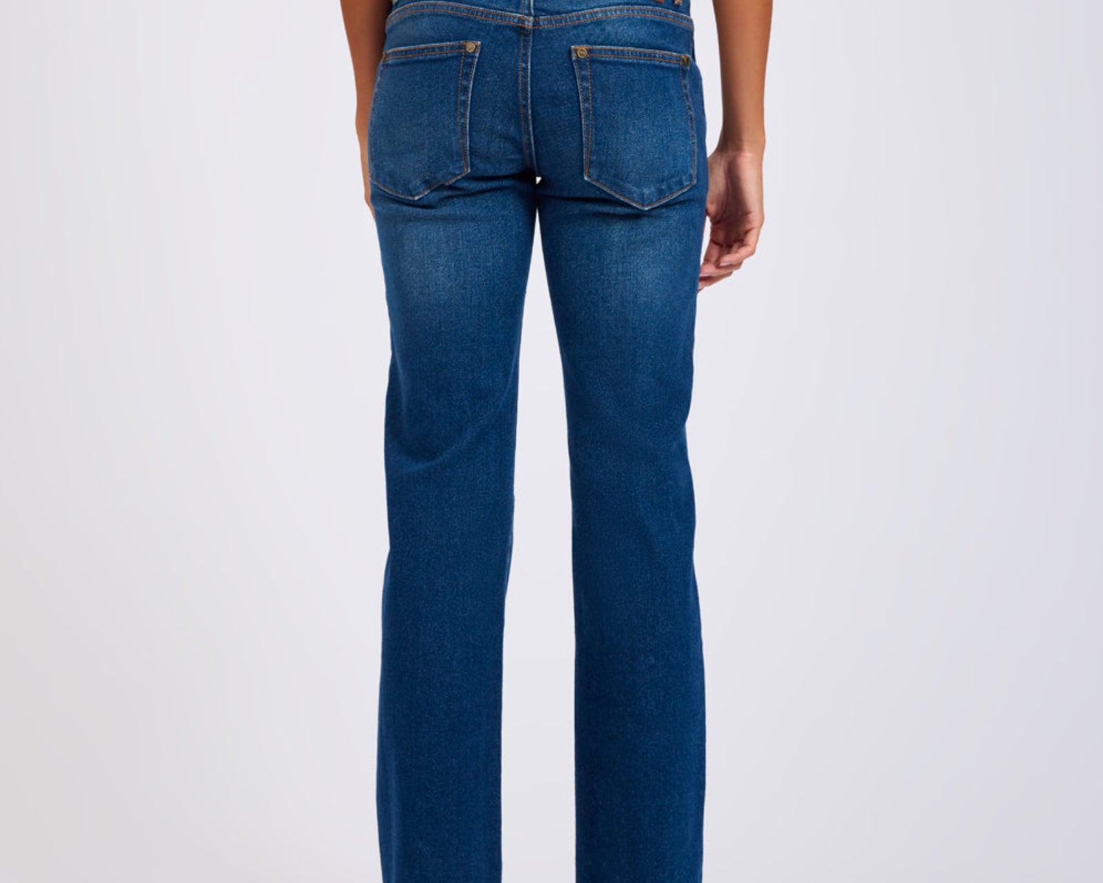 Alice Low Waist Bootcut Denim Jeans - Indigo Blue