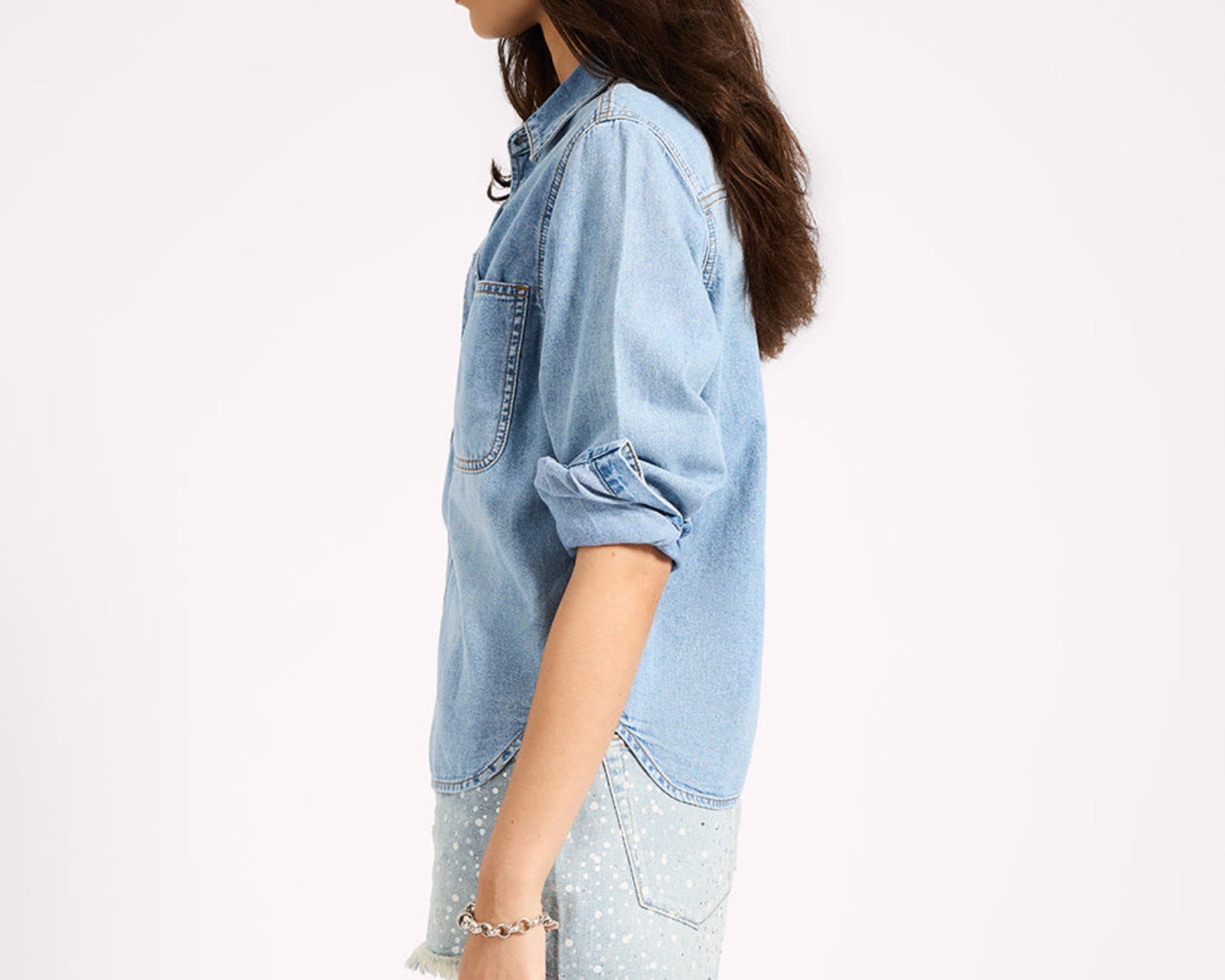 Nixie Classic Fit Denim Shirt - Fleetwood Blue