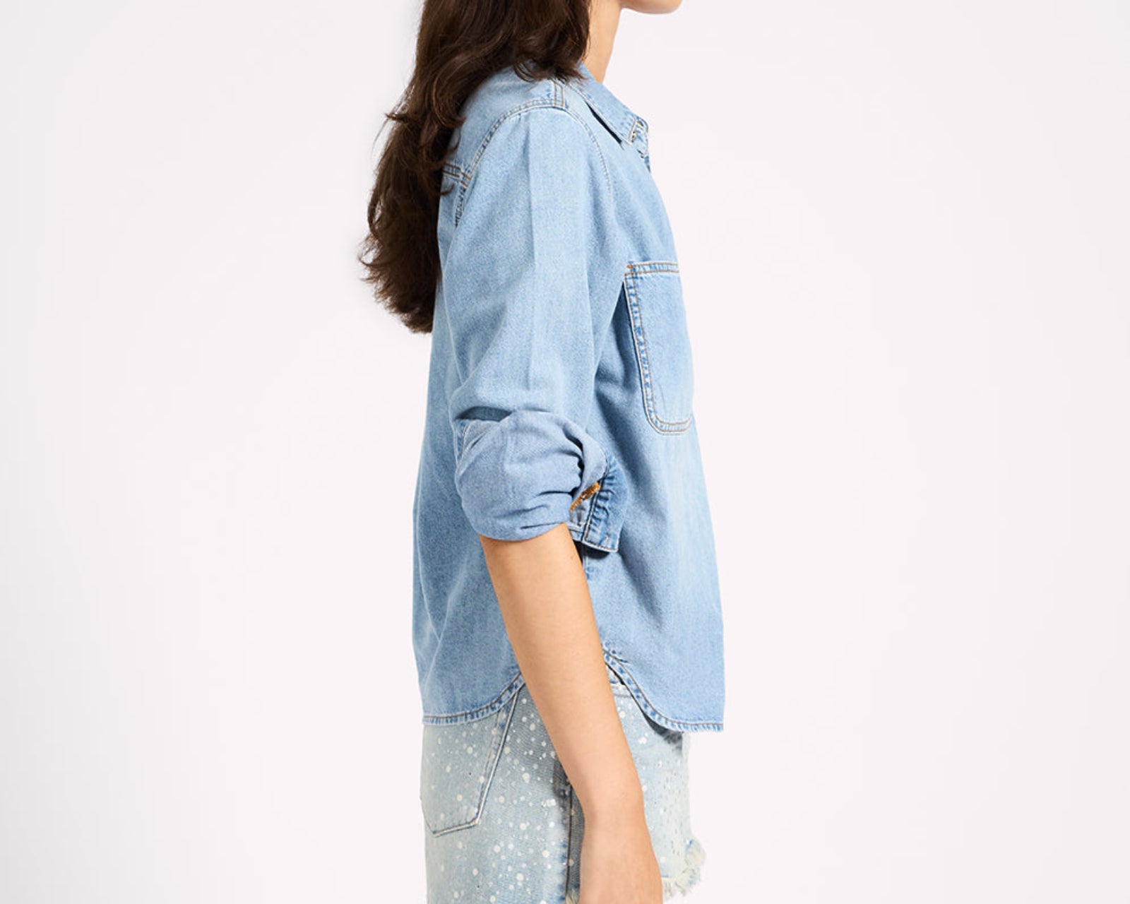 Nixie Classic Fit Denim Shirt - Fleetwood Blue