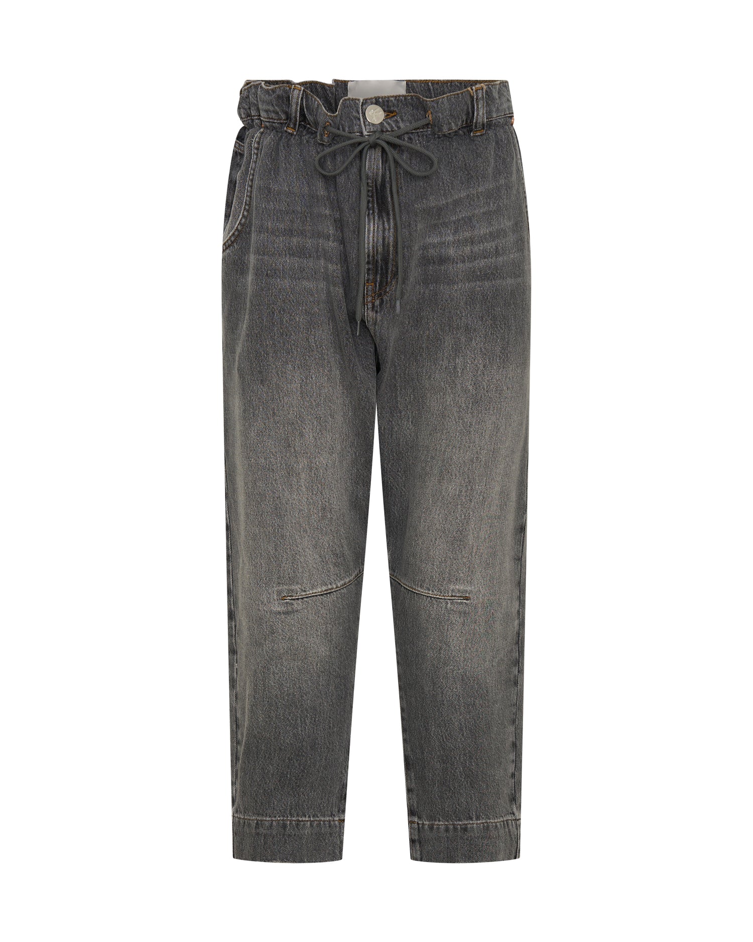  Outcasts Low Waist Drop Crotch Harem Denim Jeans - Charcoal Grey