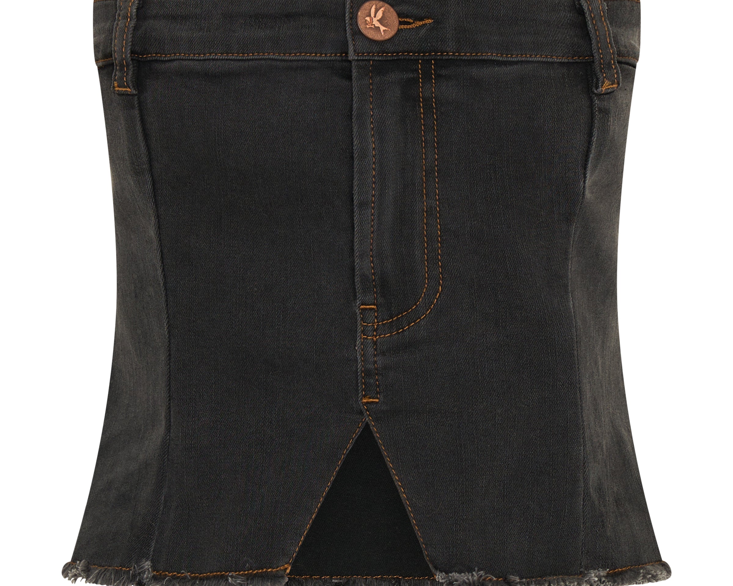 Denim Strapless Tube Top - Black