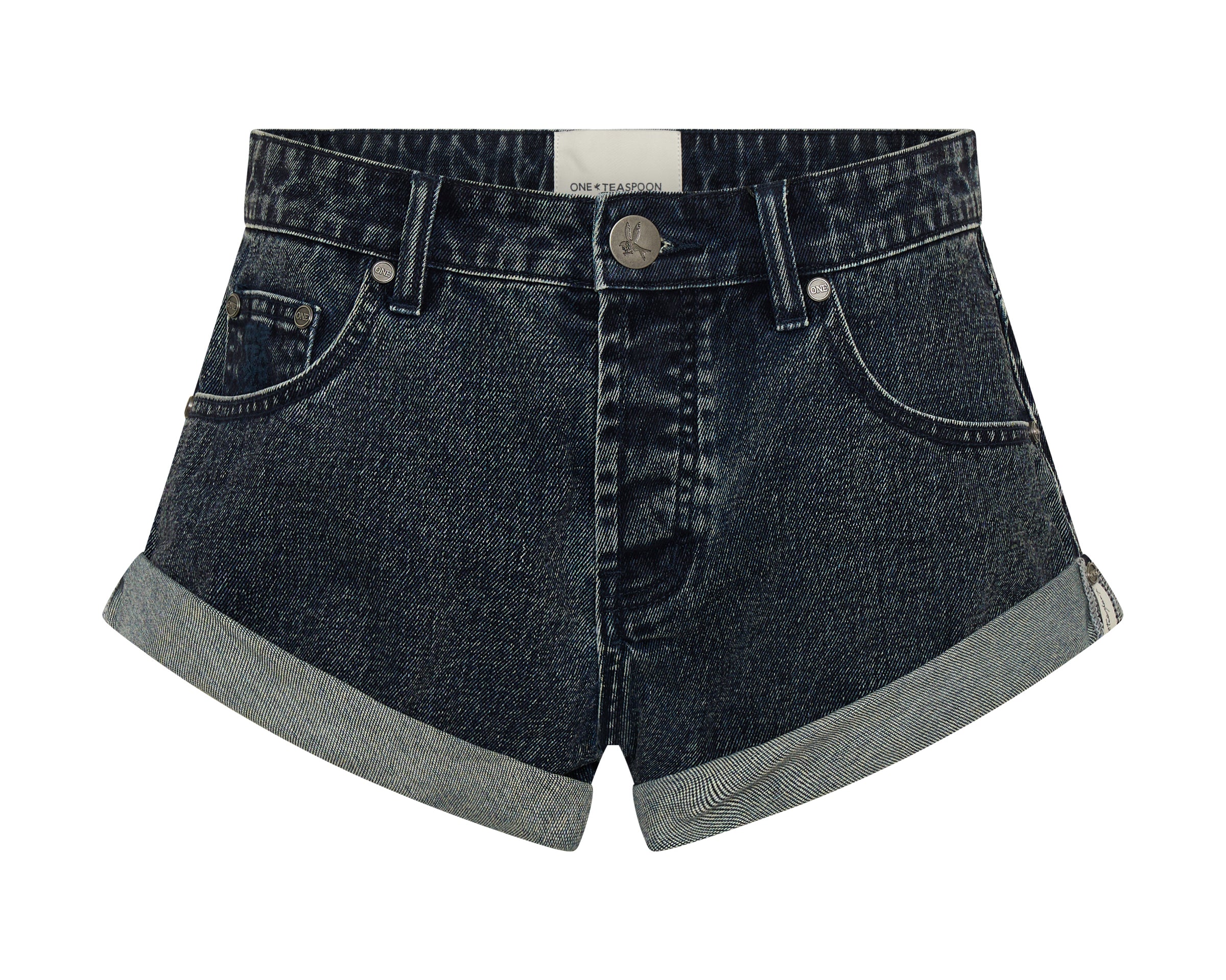 Bandits Low Waist Denim Shorts - Indigo Blue