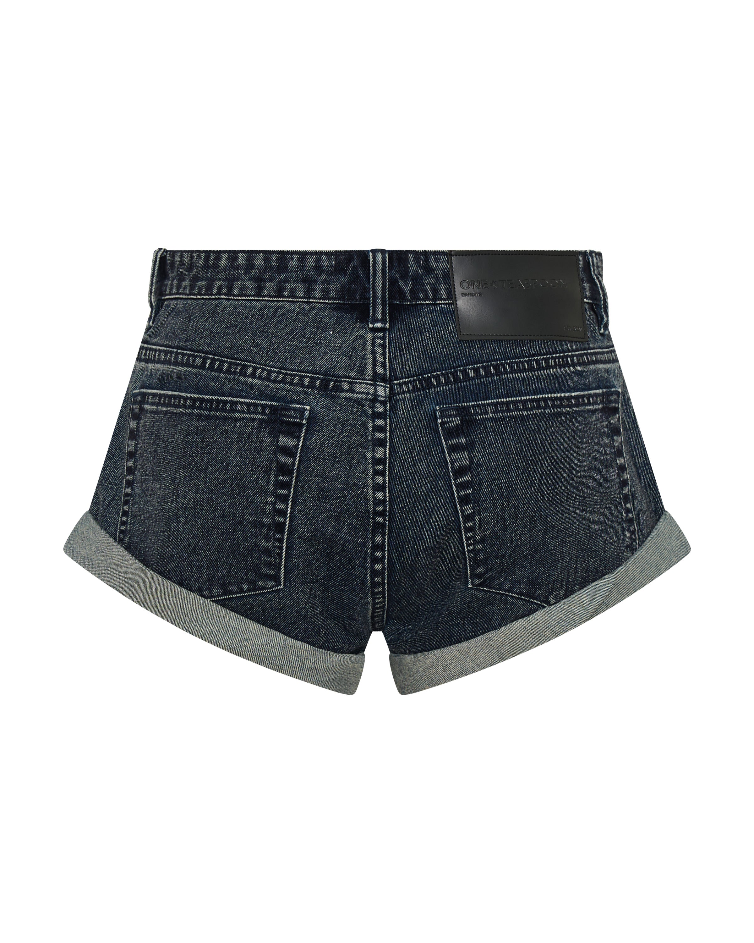 Bandits Low Waist Denim Shorts - Indigo Blue | One Teaspoon