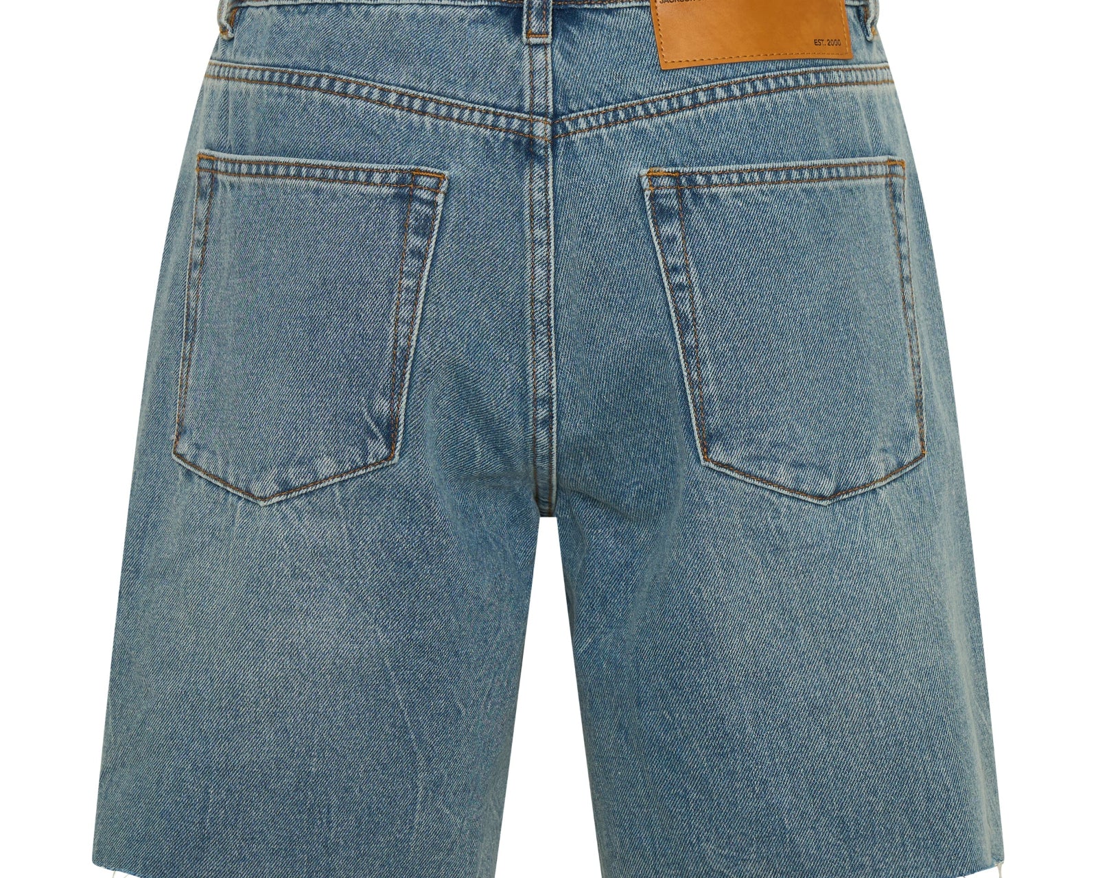 Jacksons Mid Waist Wide Leg Denim Shorts - Blue Crush