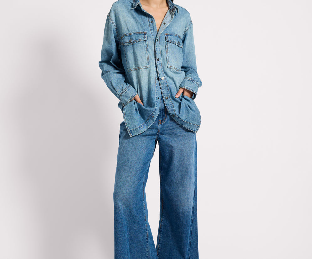 Essential Denim Shirt - Blue Crush