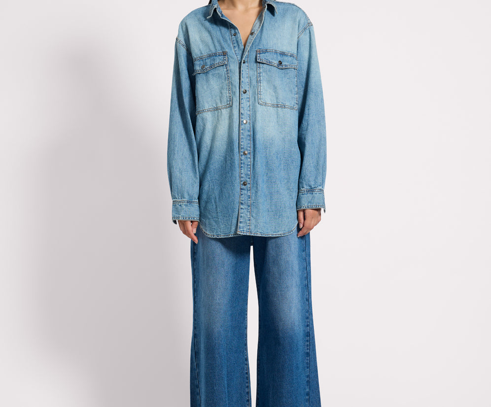 Essential Denim Shirt - Blue Crush