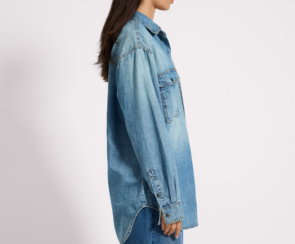 Essential Denim Shirt - Blue Crush