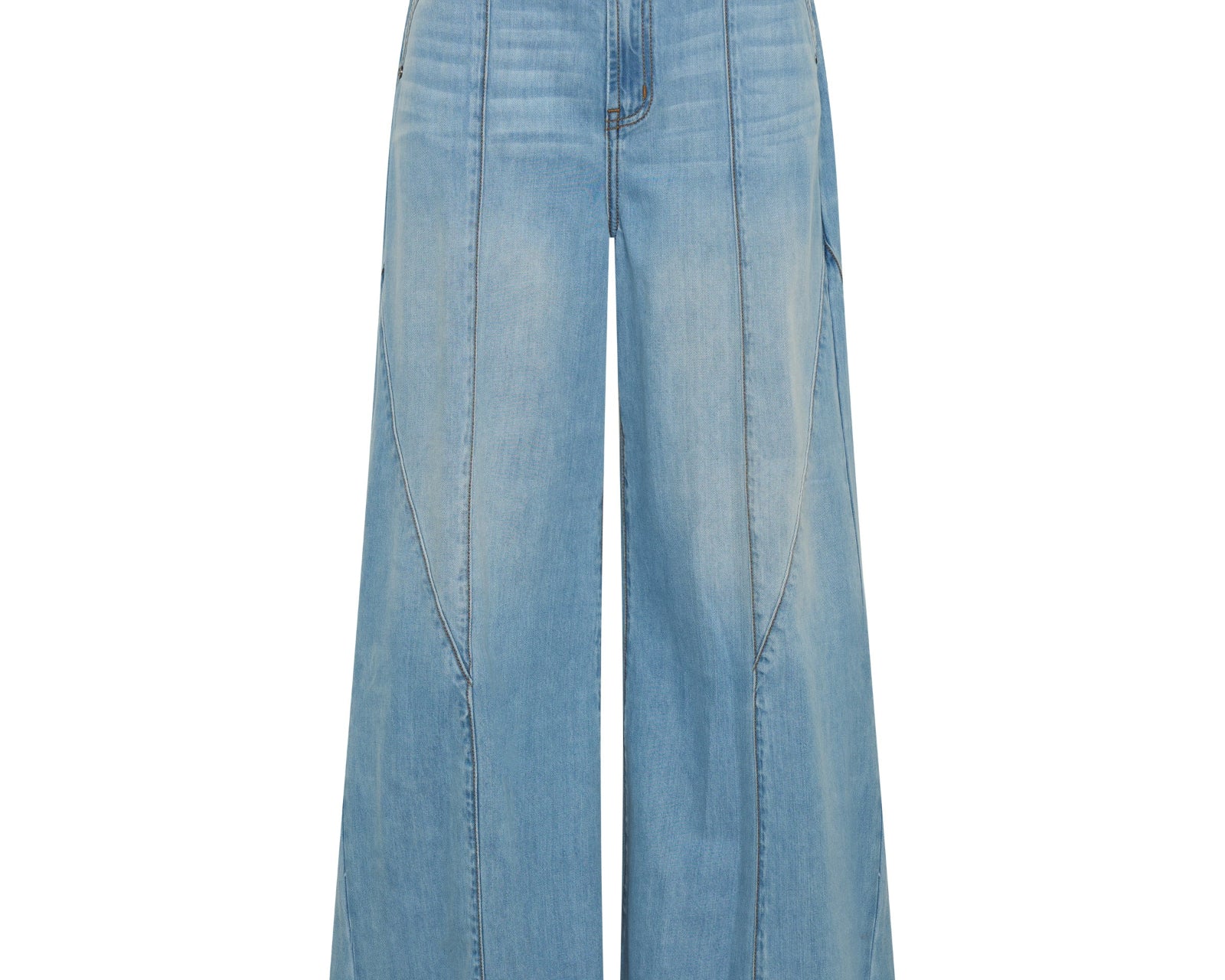 Hollywoods High Waist Wide Leg Denim Jeans
