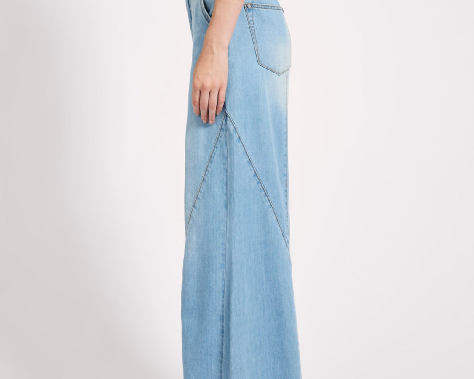 Hollywoods High Waist Wide Leg Denim Jeans