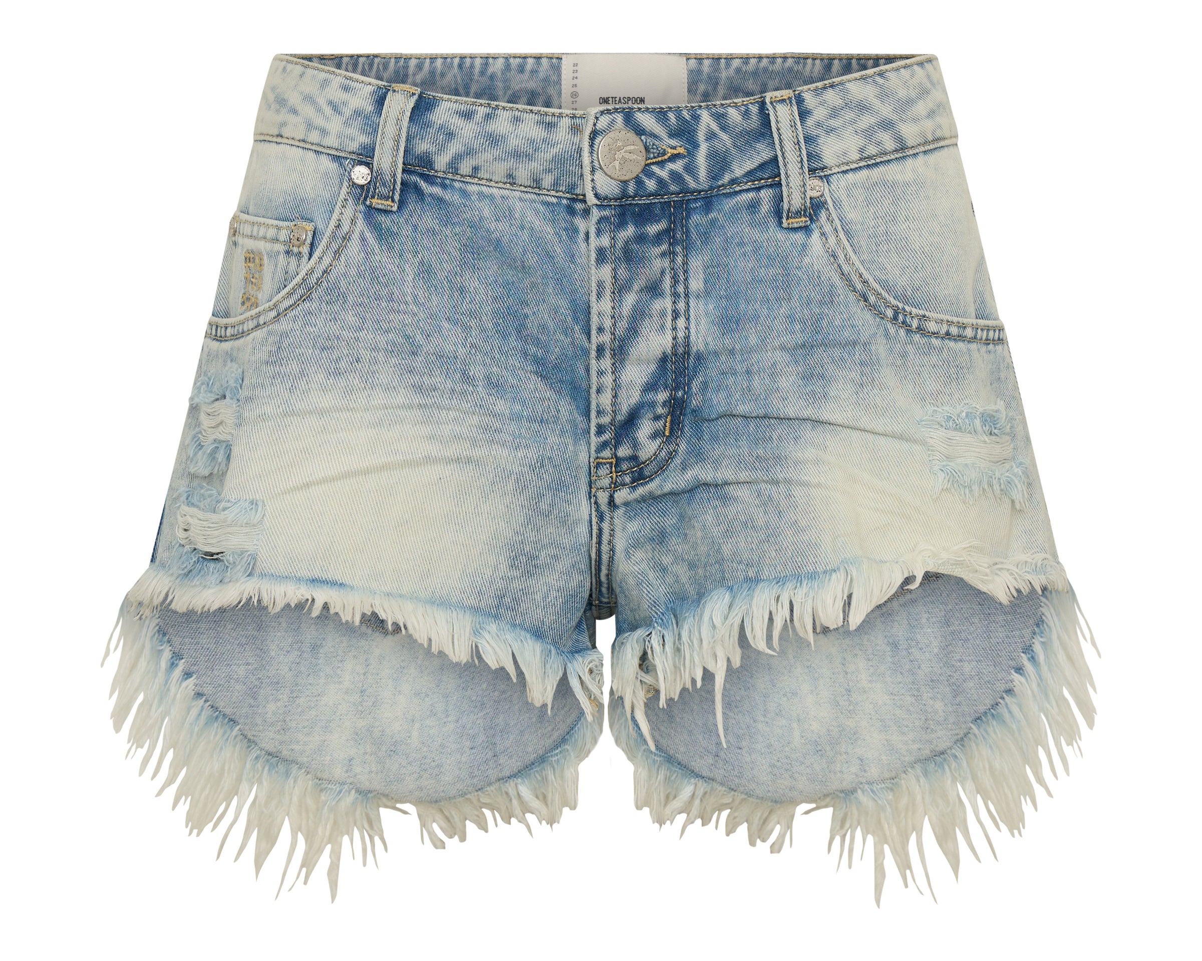 Bonitas Low Waist Denim Shorts - Sunset Blue