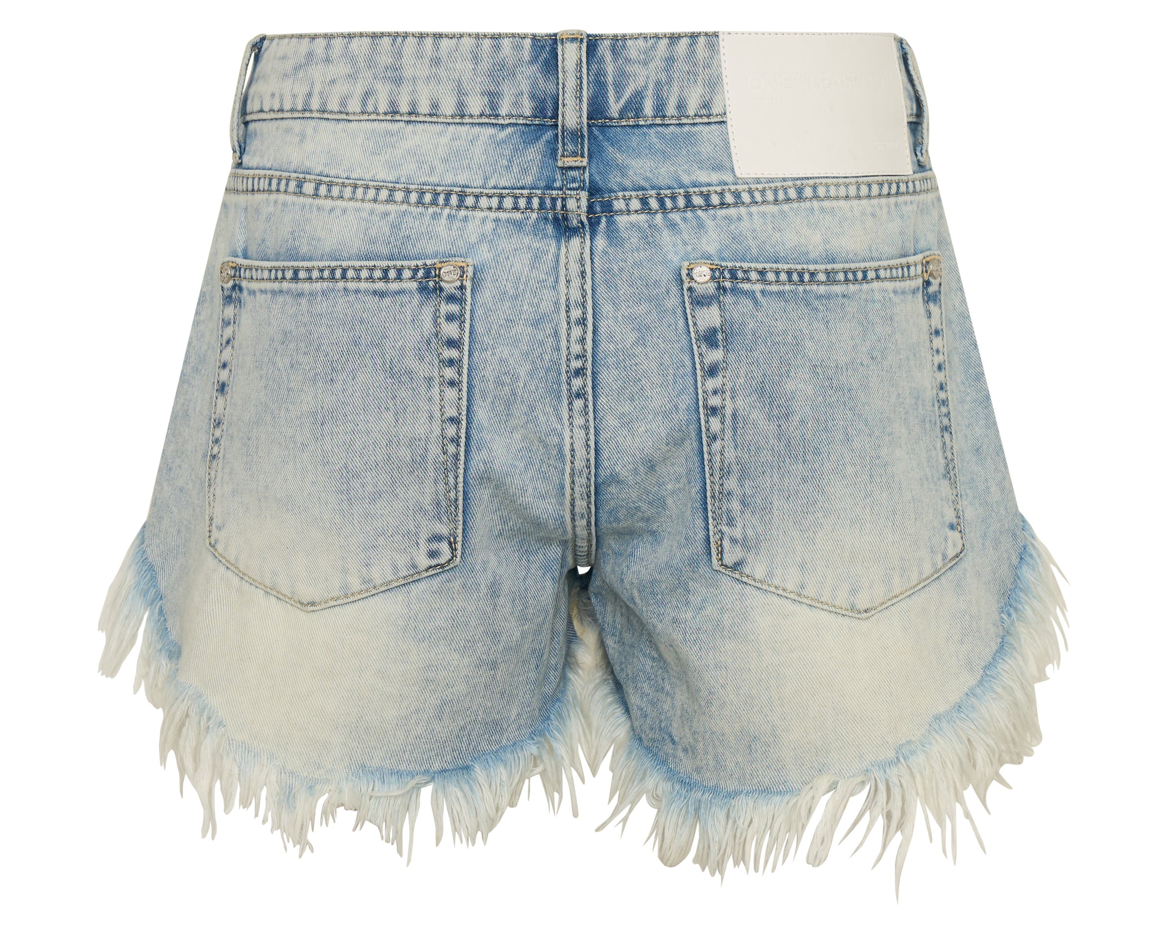 Bonitas Low Waist Denim Shorts - Sunset Blue