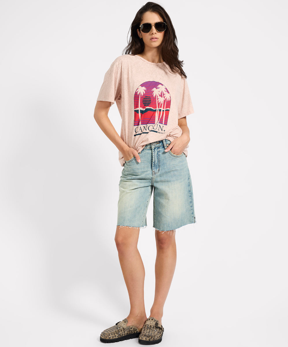  Cancun Boyfriend Tee - Stone
