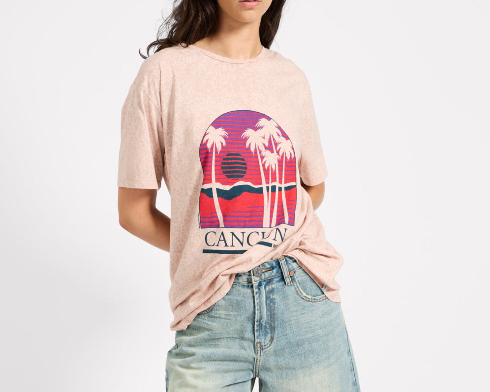 Cancun Boyfriend Tee - Stone