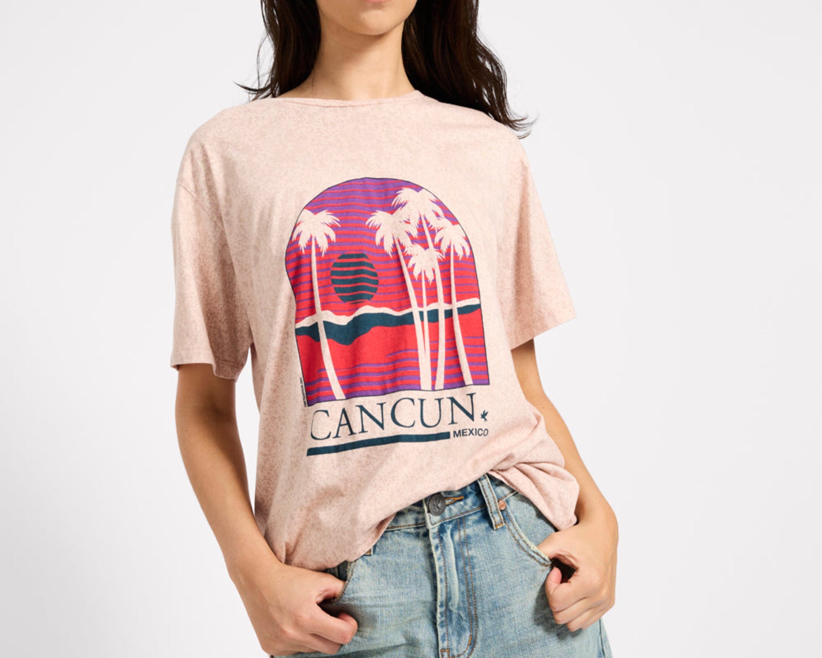 Cancun Boyfriend Tee - Stone