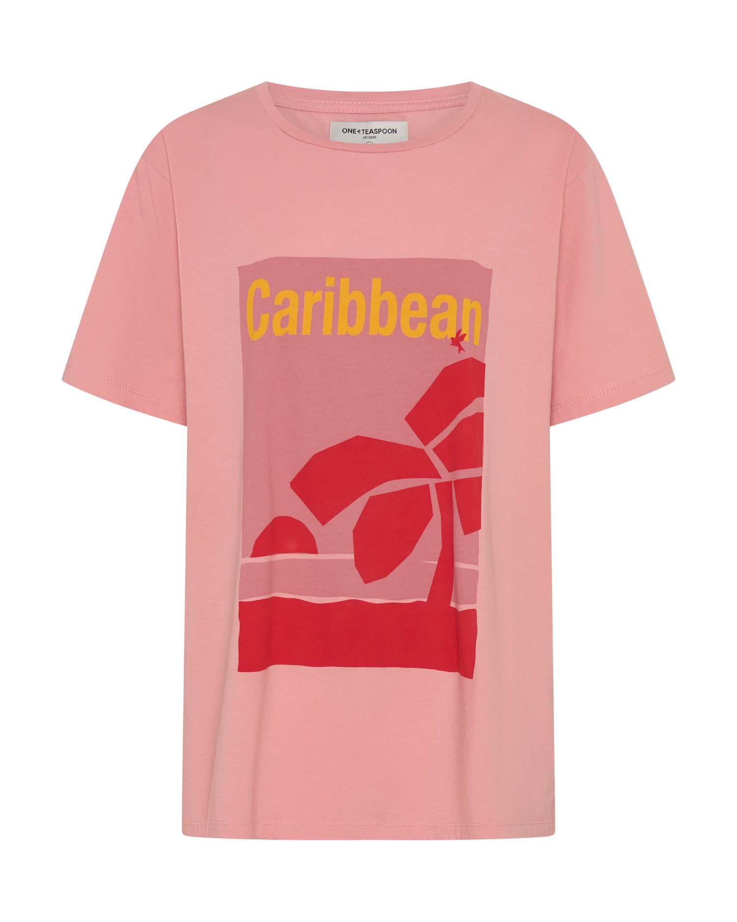  Caribbean Boyfriend Tee - Pink