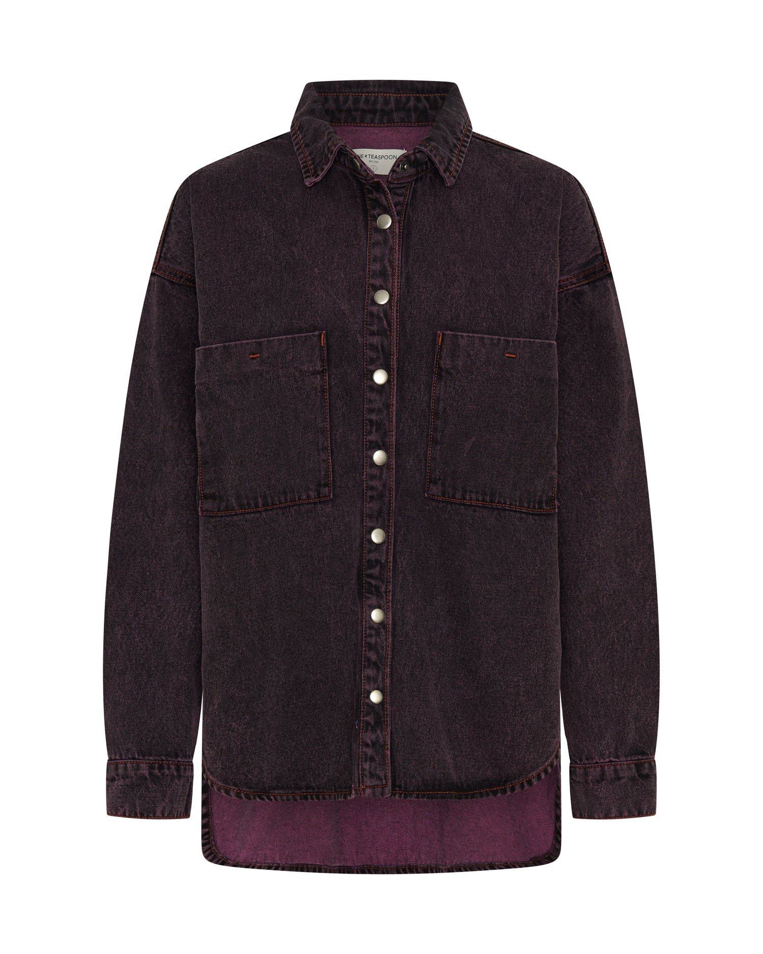  Daria Denim Shacket - Black Pink