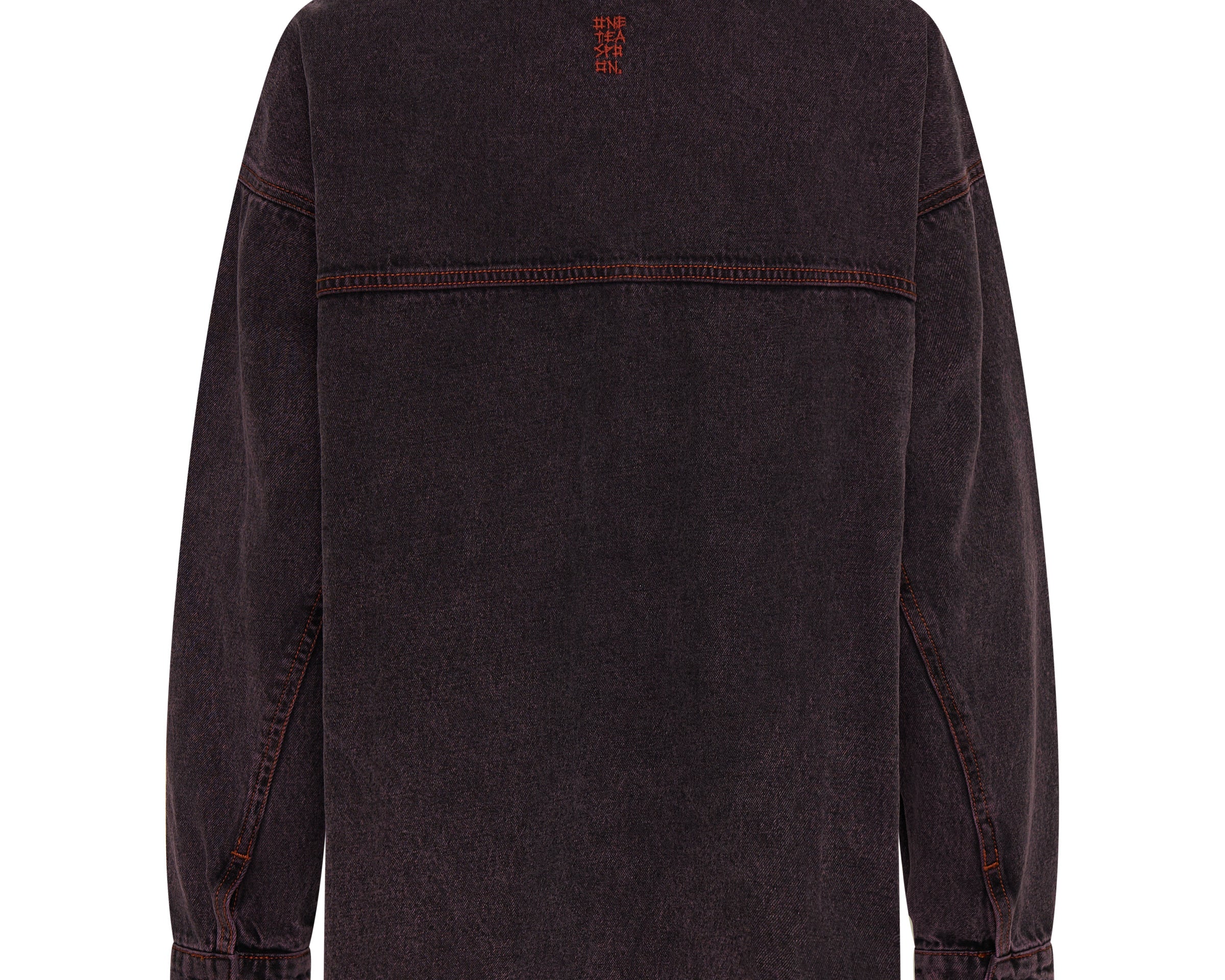 Daria Denim Shacket - Black Pink